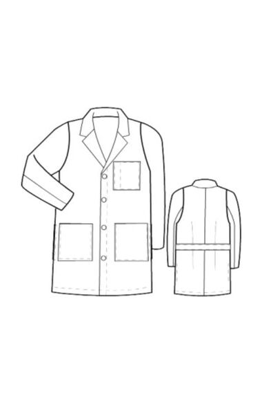 Men's 39" Staff Length Lab Coat, , large