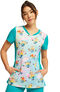 Women's Here For The Candy Print Scrub Top, , large
