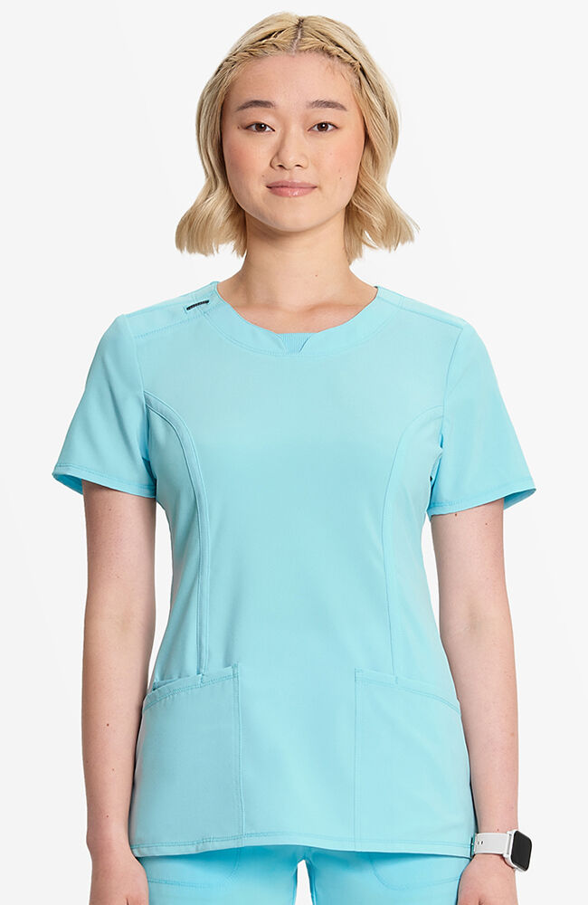 Cherokee round cheap neck scrub top