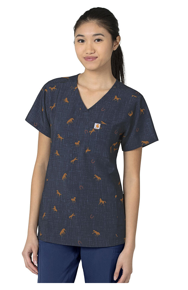 Carhartt printed scrub tops sales