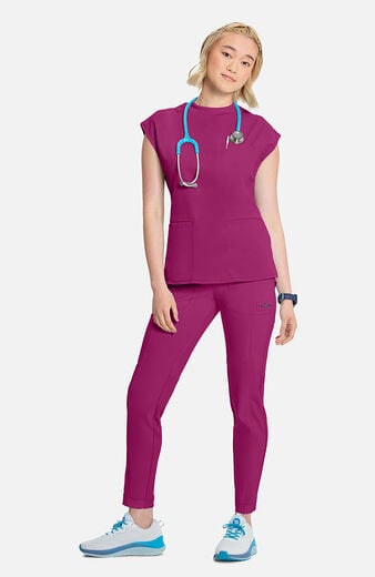 Women's Mock Neck Scrub Top Women's Mock Neck Scrub Top