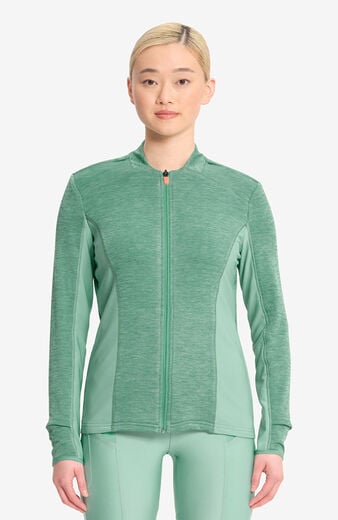 Women's Athletic Zip Front Scrub Jacket Women's Athletic Zip Front Scrub Jacket