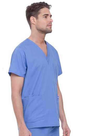 Clearance Men's 5-Pocket Solid Scrub Top
