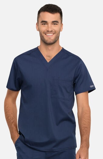 Unisex Tuck-In V-Neck Scrub Top  Unisex Tuck-In V-Neck Scrub Top