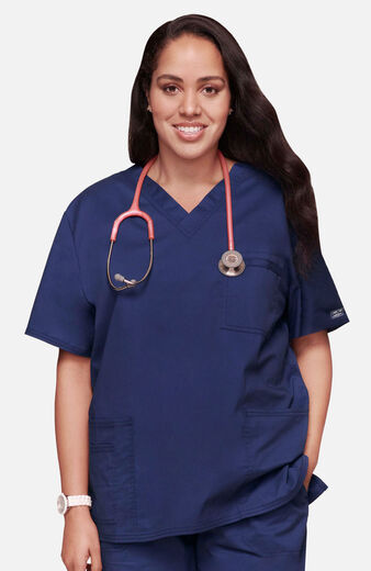 Unisex 4-Pocket V-Neck Scrub Top Unisex 4-Pocket V-Neck Scrub Top