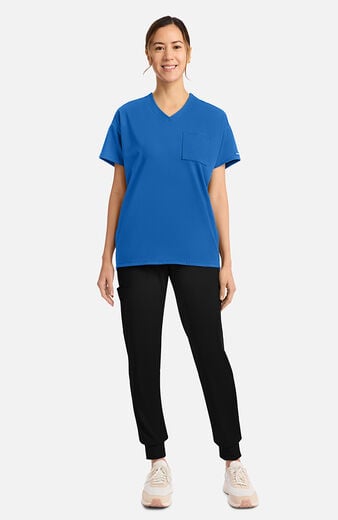 Women's V-Neck Tunic Scrub Top Women's V-Neck Tunic Scrub Top