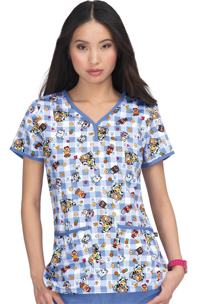 Clearance koi by tokidoki Women s Eve Summer Picnic Print Scrub