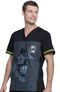 Clearance Men's V-Neck Be Yourself Print Scrub Top, , large