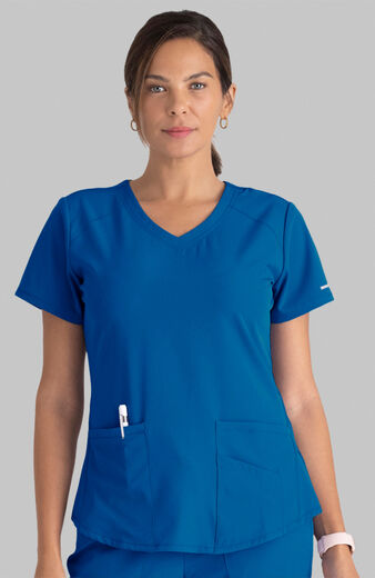 Women's Vitality V-Neck Solid Scrub Top, Women's Vitality V-Neck Solid Scrub Top