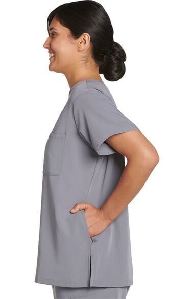 Women's Sleek 3 Pocket Scrub Top, , large