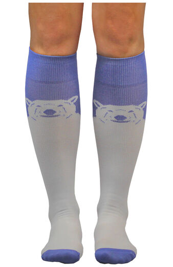 About The Nurse Unisex Knee High 20-30 mmHg Polar Bear Roar Print Compression Sock
