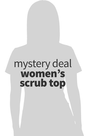 Women's Solid Scrub Top, Women's Solid Scrub Top