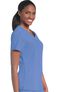 Women's Motivate V-Neck Solid Scrub Top with Tonal Stitching, , large