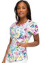 Clearance Women's Garden Of Groove Print Scrub Top, , large