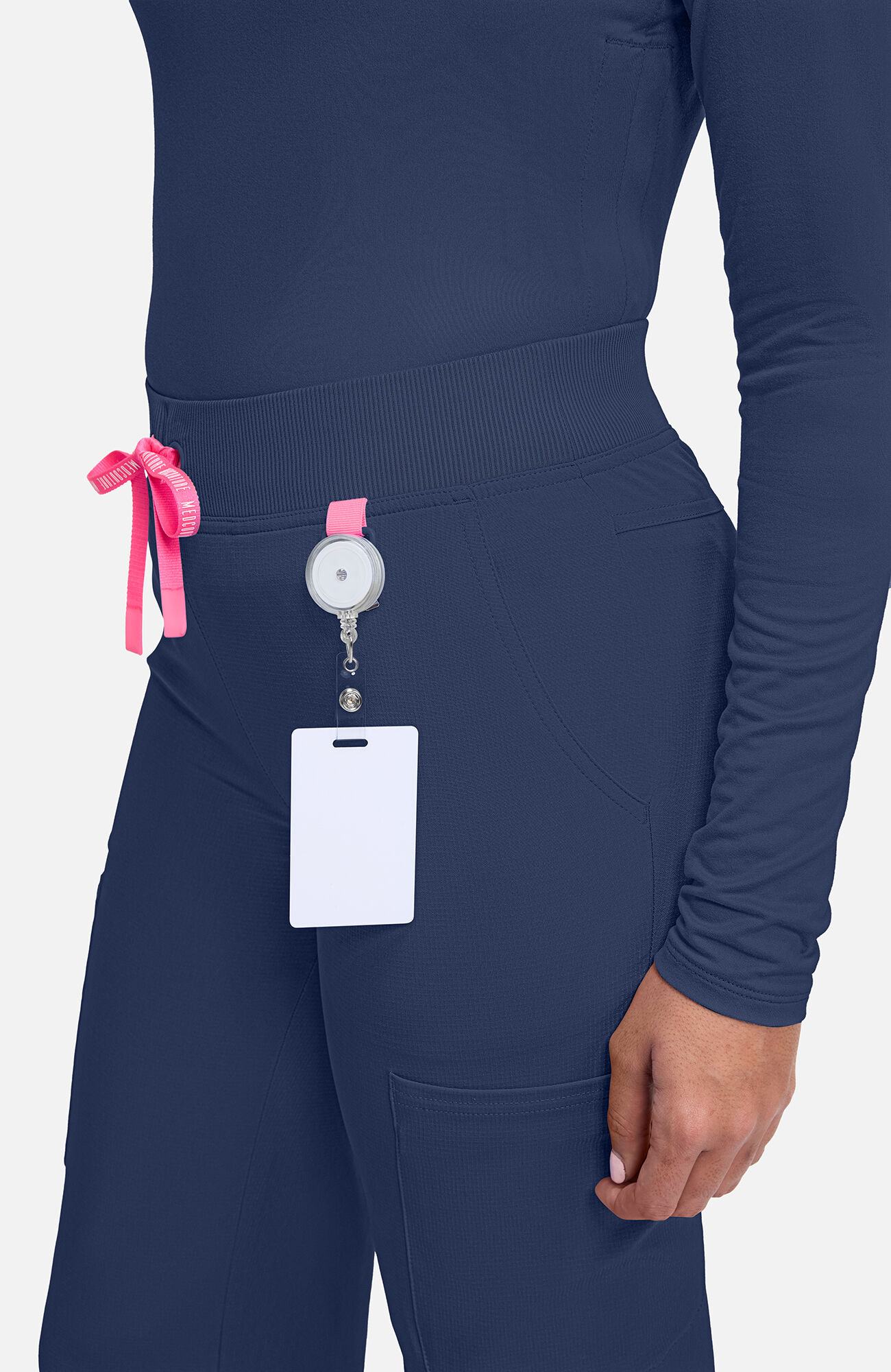 Women's Wide Leg Pull On Scrub Pant, NAV Navy | navy, large