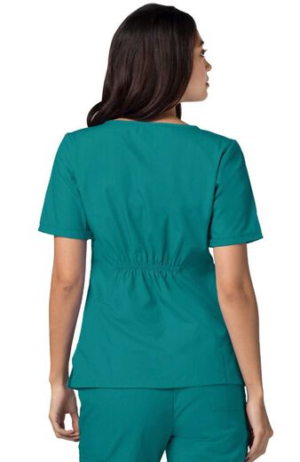 Clearance Women's Sweetheart V-Neck Solid Scrub Top