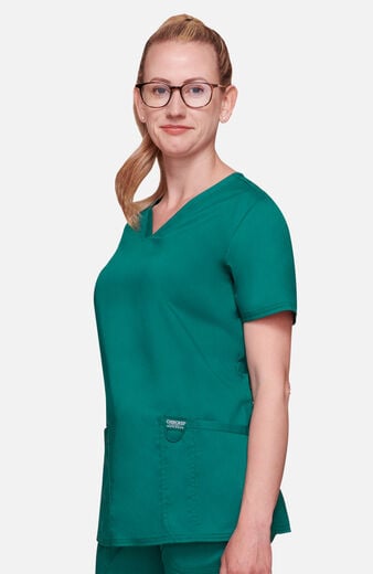 Women's 3-Pocket V-Neck Stretch Scrub Top Women's 3-Pocket V-Neck Stretch Scrub Top
