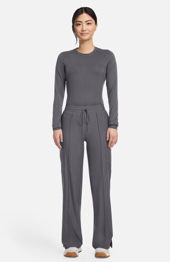 Women's Knit Pintuck 6-Pocket Wide Leg Scrub Pant Women's Knit Pintuck 6-Pocket Wide Leg Scrub Pant