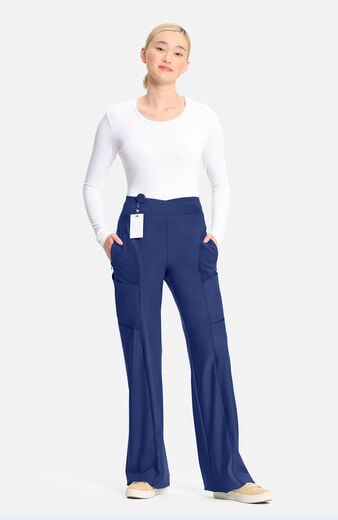 Women's Knit Crossover Waist Flare Scrub Pant Women's Knit Crossover Waist Flare Scrub Pant
