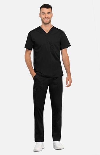 Unisex Scrub Set: V-Neck Top & Drawstring Cargo Pant Unisex Scrub Set: V-Neck Top & Drawstring Cargo Pant