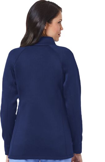 Women's Raglan Sleeve Fleece Solid Scrub Jacket