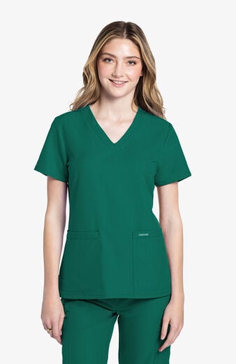 Women's Rounded V-Neck Scrub Top Women's Rounded V-Neck Scrub Top
