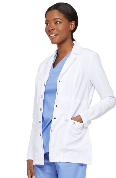 Clearance Women's Snap Front 28" Lab Coat, , large