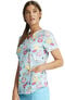 Clearance Women's Go With The Float Print Scrub Top, , large