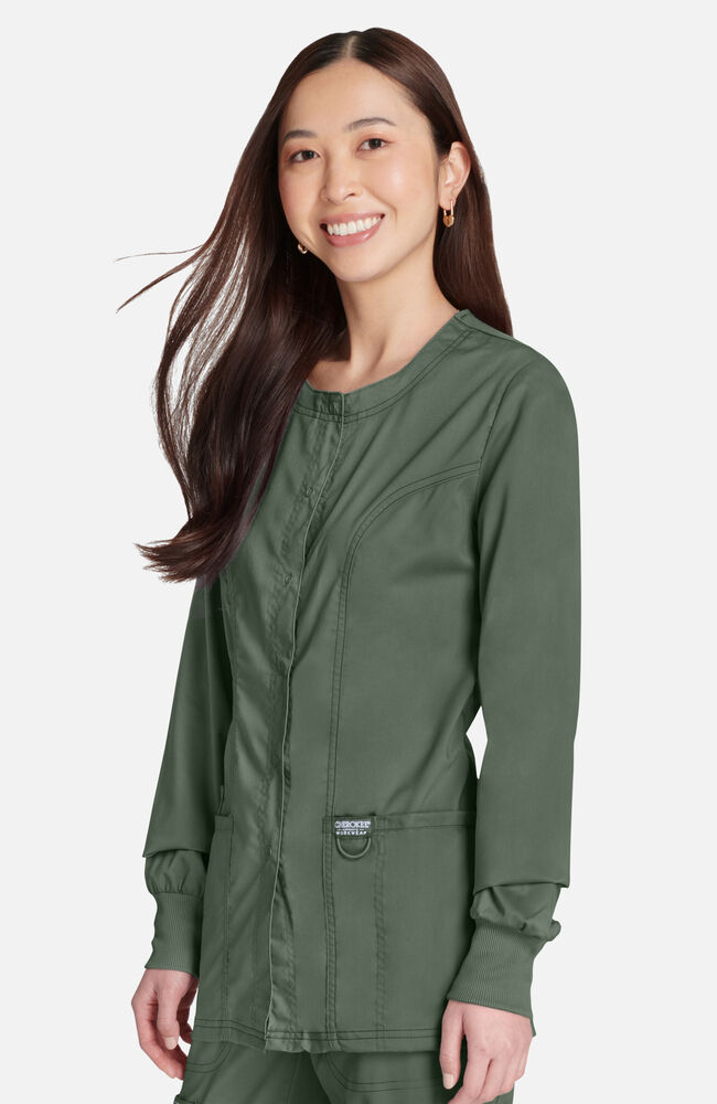 Grey's anatomy 4 pocket snap discount front scrub jackets