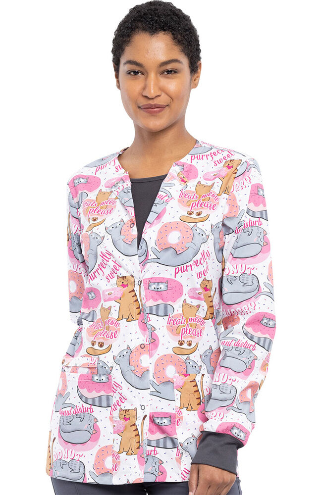 cheap printed scrub jackets
