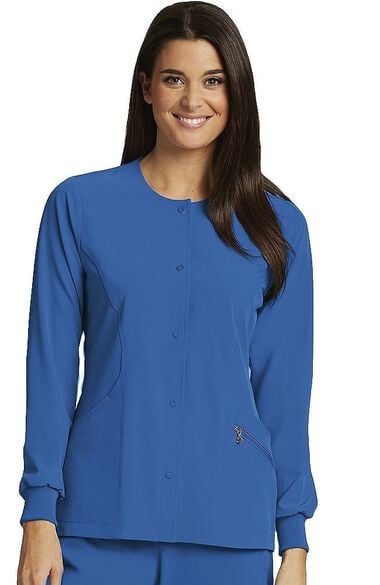 Clearance Women's Cadence Solid Scrub Jacket, , large