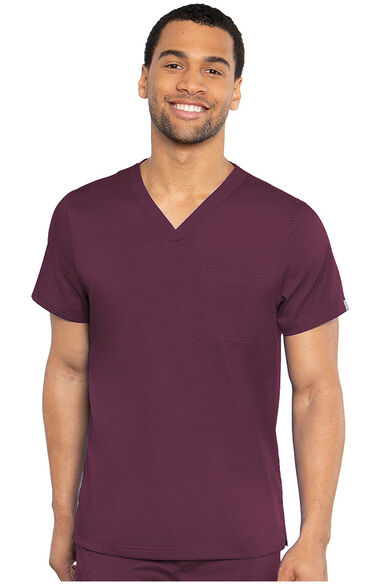 Clearance Men's Cadence V-Neck Solid Scrub Top, , large