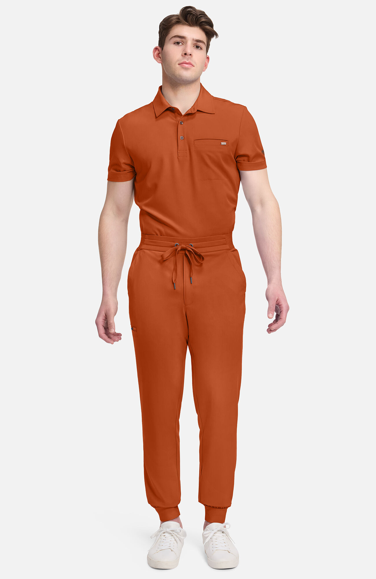 Men's Arlo 5-Pocket Jogger Scrub Pant, WAS Warm Sunrise | orange, large