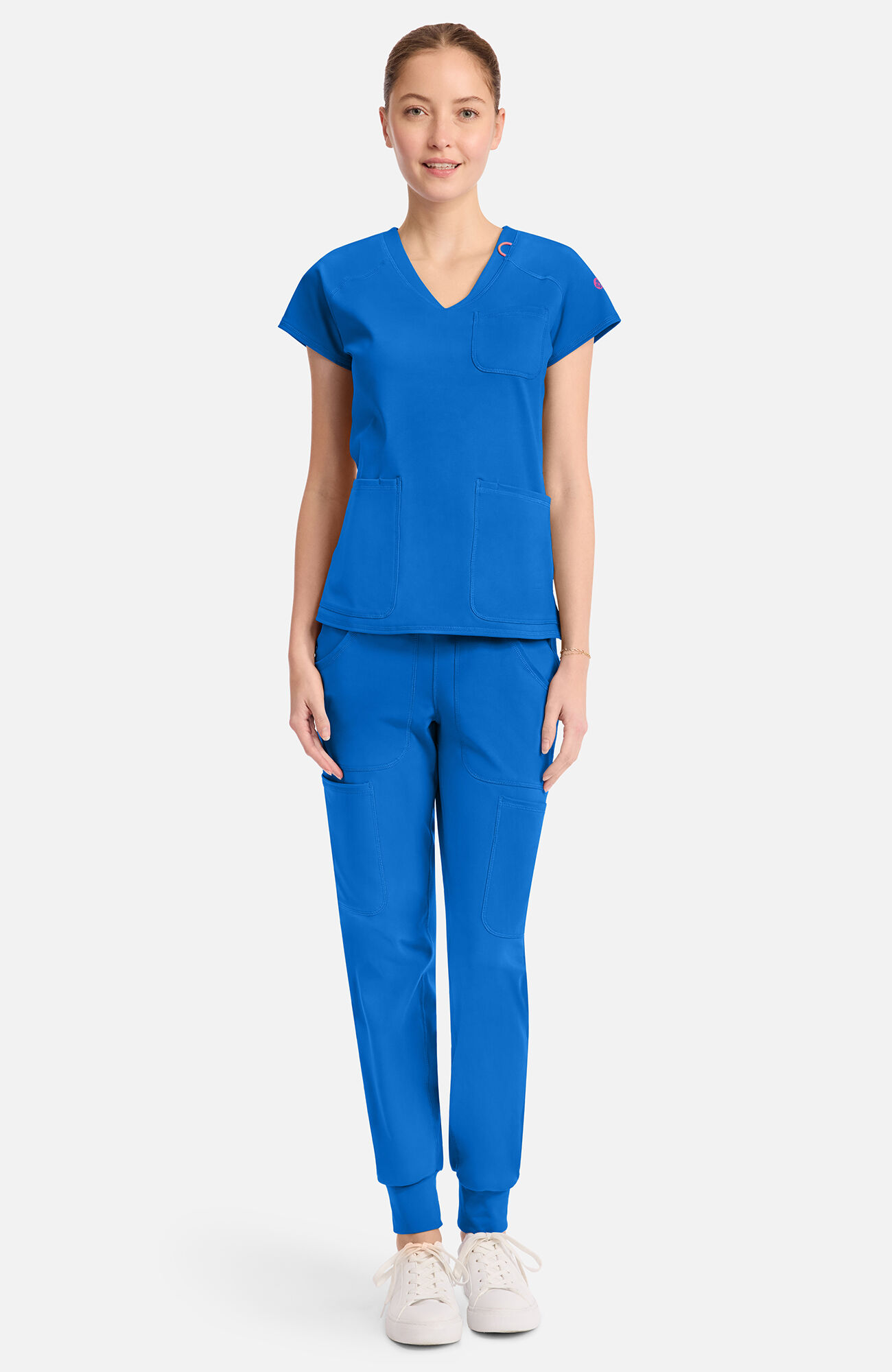 Women's Knit Raglan V-Neck Scrub Top