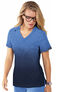 Women's Cali Heather Ombre Solid Scrub Top, , large
