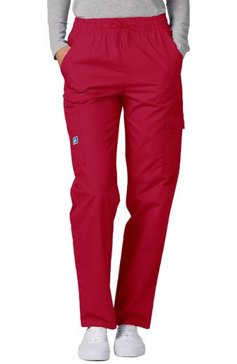 Women's Multi Pocket Solid Scrub Pants, Women's Multi Pocket Solid Scrub Pants
