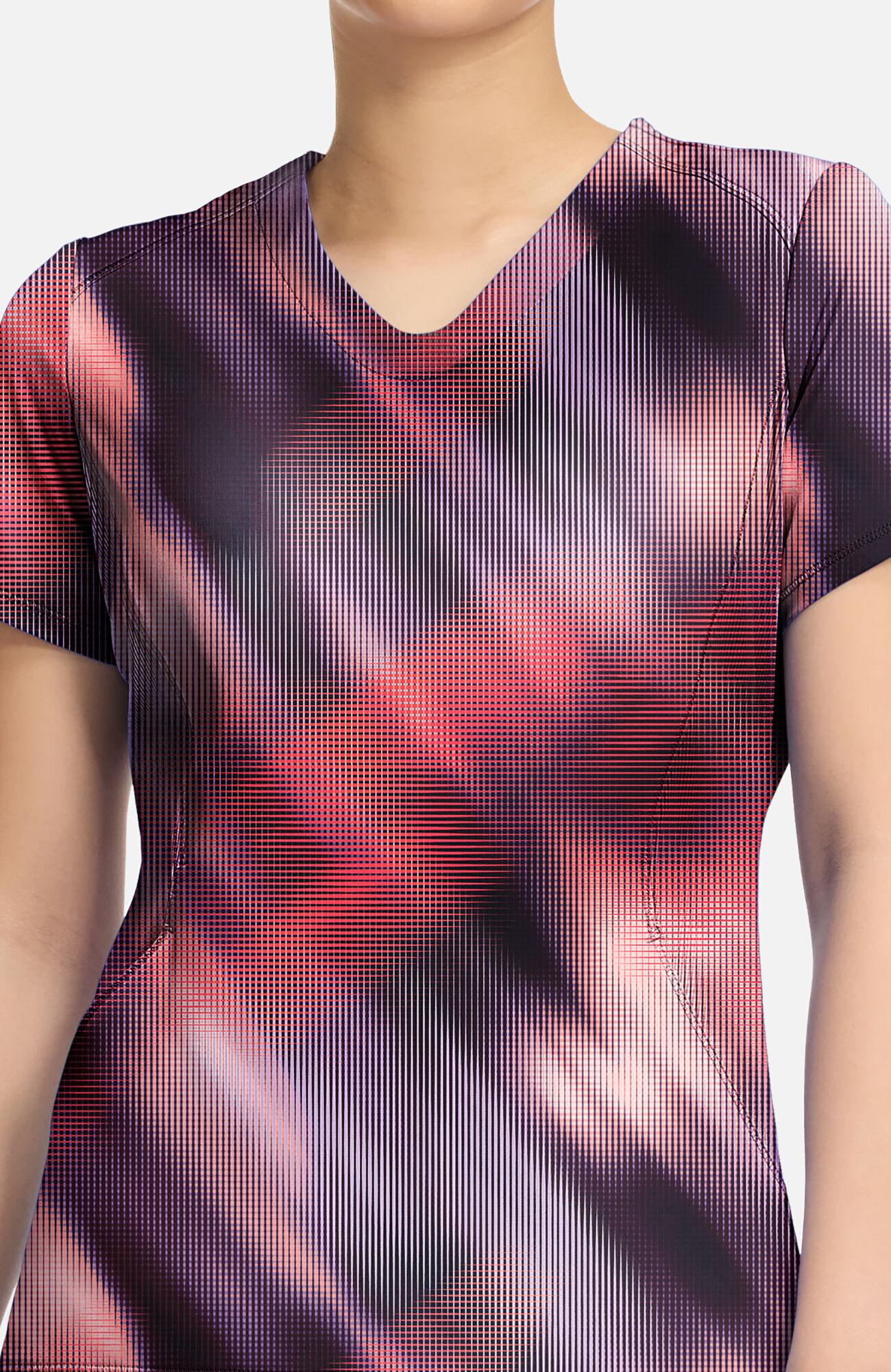 Women's Digital Dream Print Scrub Top, , large