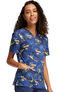 Clearance Unisex Come With Me Print Scrub Top, , large