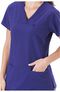 Women's 6 Pocket Solid Scrub Top, , large