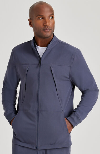 Barco Unify Men's Warm Up Scrub Jacket, , large