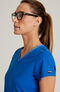 Women's Meredith Two-Tone V-Neck Scrub Top, , large