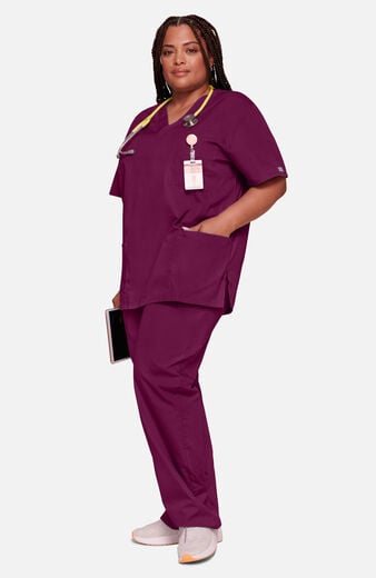 Unisex Scrub Set: V-Neck 3-Pocket Top & Drawstring 2-Pocket Cargo Pant Unisex Scrub Set: V-Neck 3-Pocket Top & Drawstring 2-Pocket Cargo Pant