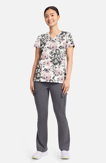 Women's Amanda Peaceful Posies Print Scrub Top Women's Amanda Peaceful Posies Print Scrub Top