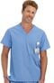 Clearance Unisex 1 Pocket Tri Blend Solid Scrub Top, , large