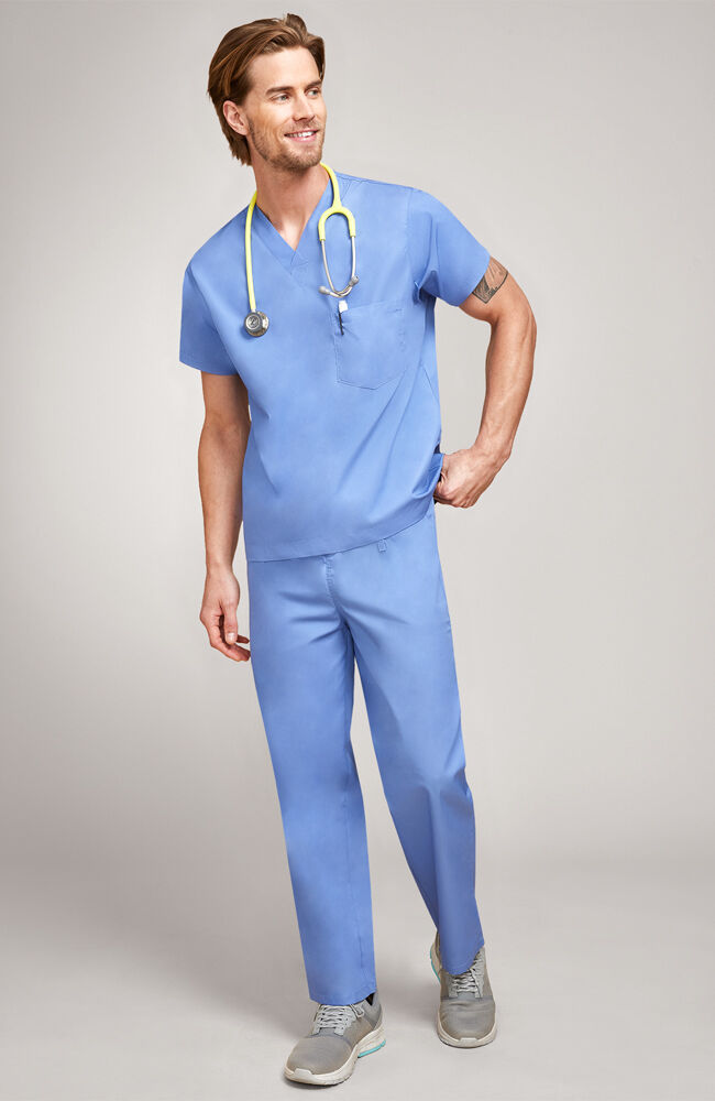 Unisex Drawstring Scrub Pant, , large