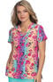 Clearance Women's Bell Valley Rose Ombre Print Scrub Top, , large