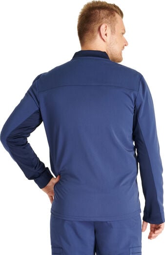 Men's 3 Pocket Zip Front Scrub Jacket
