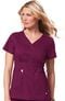 Clearance Women's Katelyn Wrap Solid Scrub Top, , large