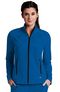 Clearance Women's Stand Collar Zip Up Solid Scrub Jacket, , large