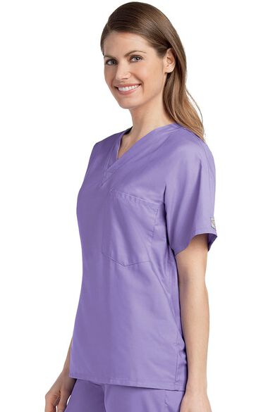 Clearance Unisex Solid Scrub Top, , large